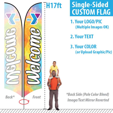 Feather Flag Size XXL - for 17ft Pole