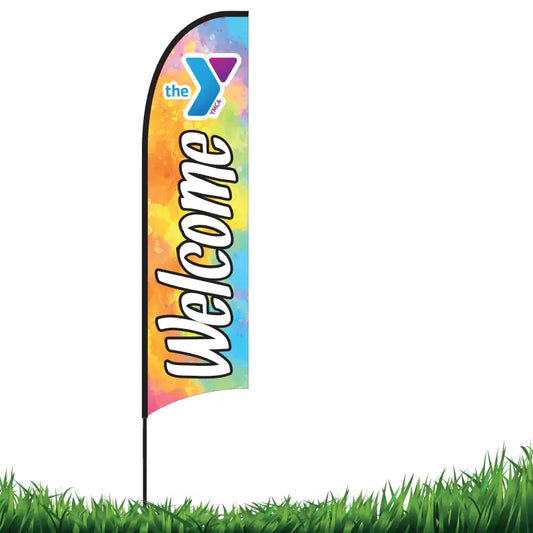 Feather Flag with Pole - 6 ft