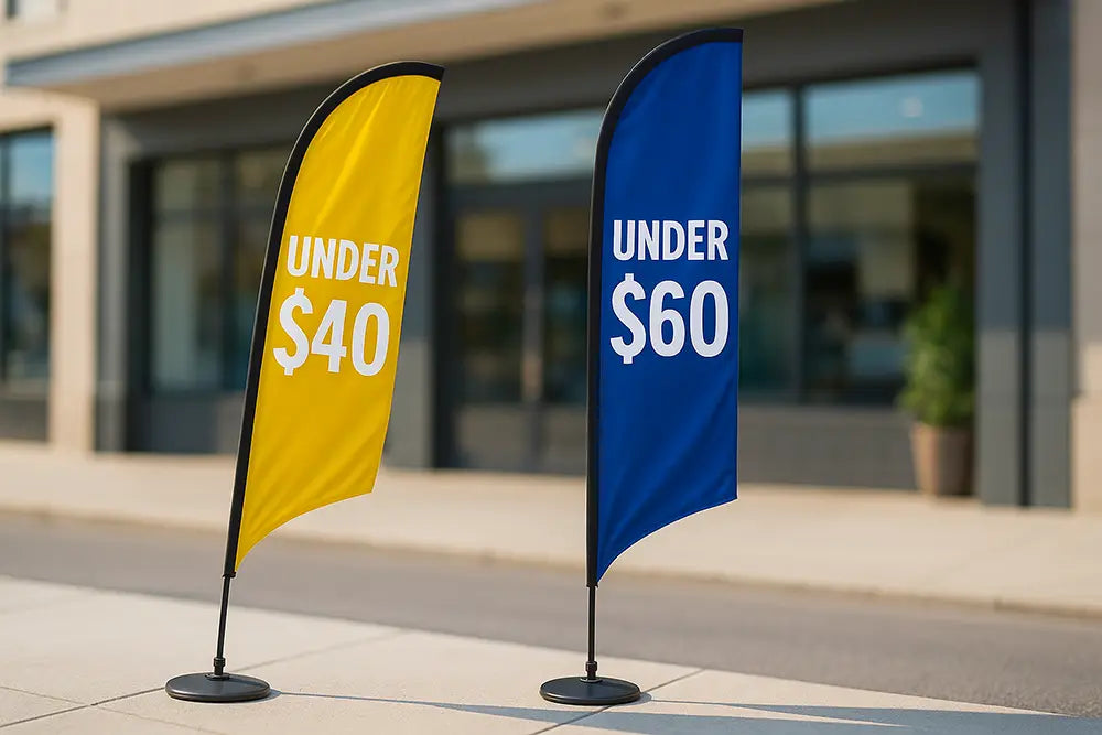 Sturdy Premiums vs Cheap Feather Flag Pole Kits Comparison