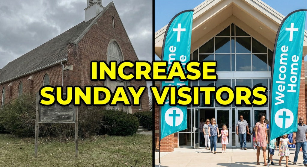 How to use feather flags to increase church visitors
