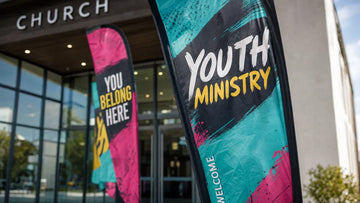 Youth Ministry Feather Flags