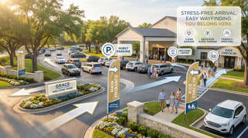 Church Wayfinding: Making Newcomers Feel Welcome with Right-Reading Directional Banners