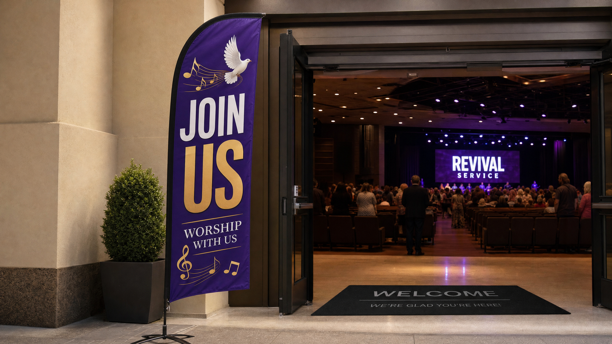church feather flag case study 3