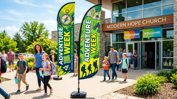 Adventure Week VBS Feather Flag