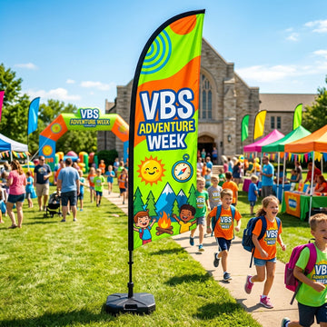 Adventure Week VBS Feather Flag