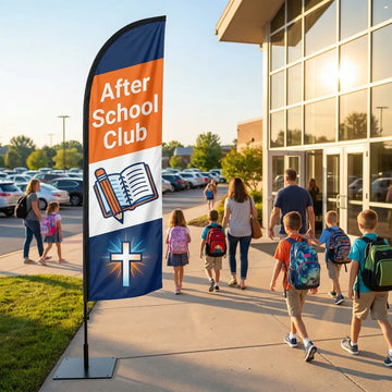 After School Club & Tutoring Church Feather Flag