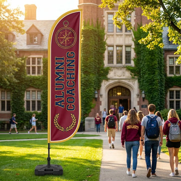 Alumni Career Coaching & Hiring Event Feather Flag