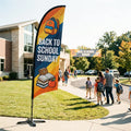 Back To School Sunday Service Church Feather Flag