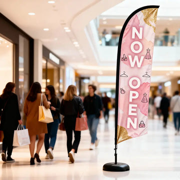 Boutique NOW OPEN Feather Flag