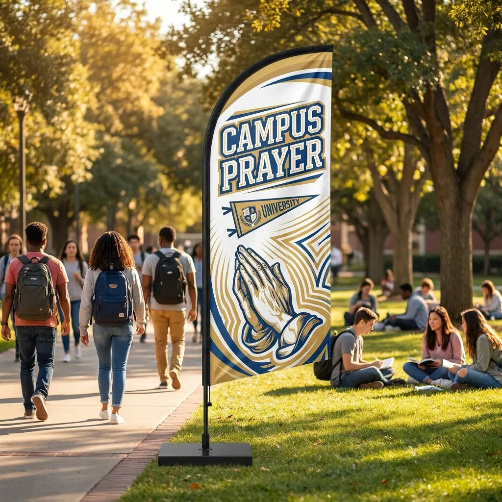 Campus Prayer & Worship Gathering Feather Flag