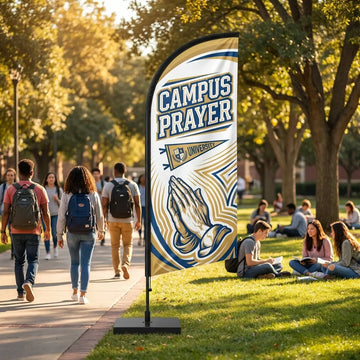 Campus Prayer & Worship Gathering Feather Flag