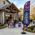 Celebrate Advent Season Worship Church Feather Flag