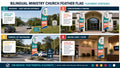 Infographic showing 4 placement strategies for Hispanic / Bilingual Ministry church feather flag