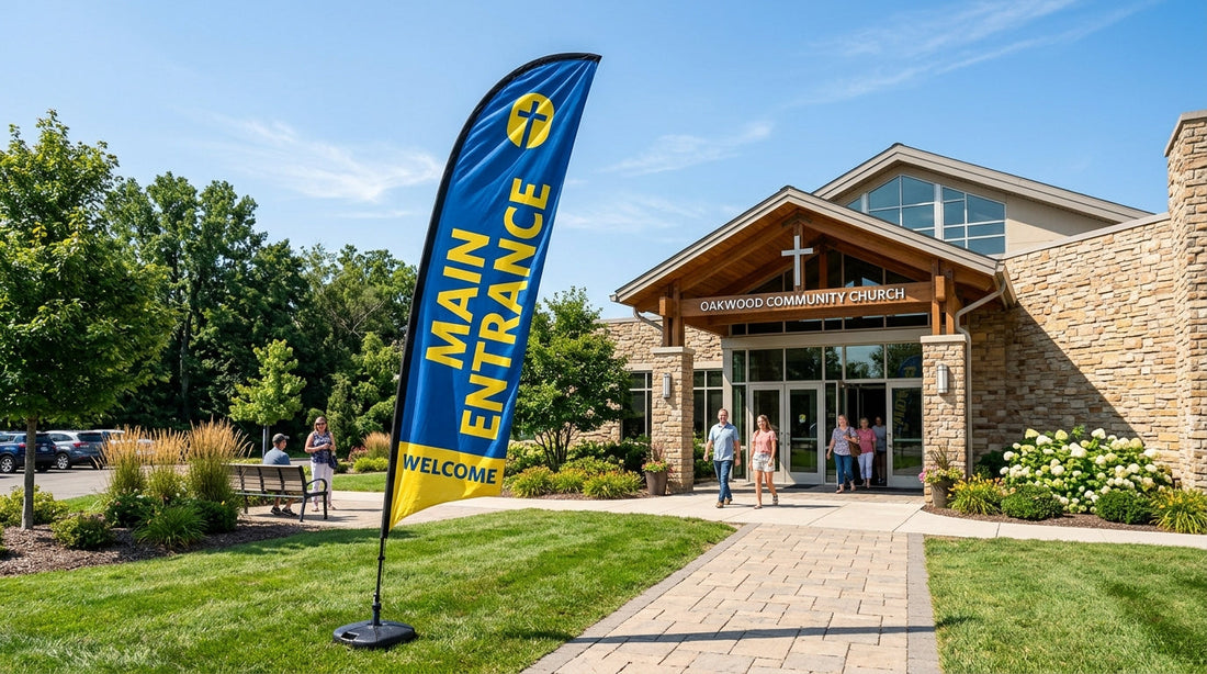 Main Entrance Feather Flag