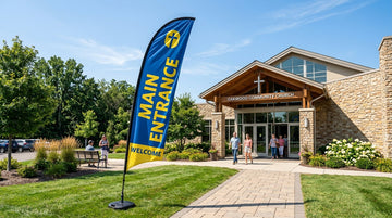 Main Entrance Feather Flag