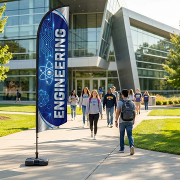 College Of Engineering & STEM Entrance Feather Flag