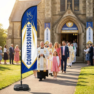 Commissioning & Ordination Service Church Feather Flag