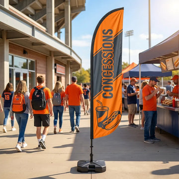 Concession Stand & Refreshments Stadium Feather Flag