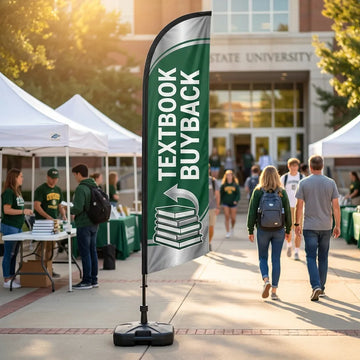 Course Materials & Textbook Buyback Hub Feather Flag