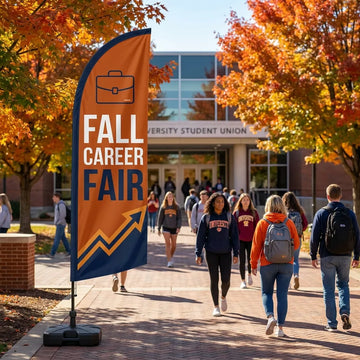 Fall Career & Internship Fair Entrance Feather Flag