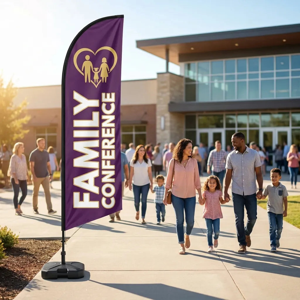 Fall Family & Marriage Conference Feather Flag