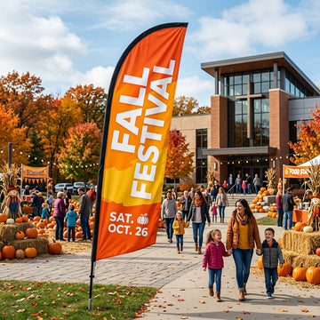 Fall Festival Feather Flag