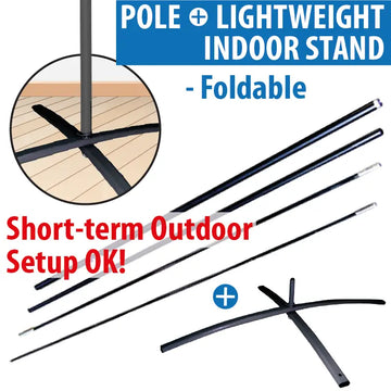 Feather Flag Pole + Base Stand (indoor)