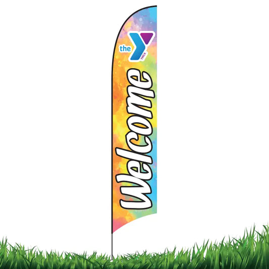 Feather Flag with Pole - 15 ft