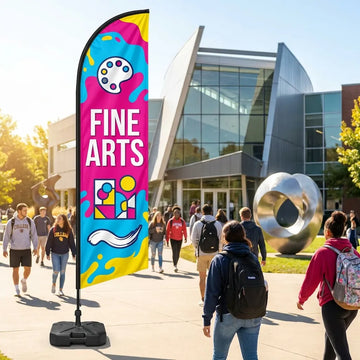 Fine Arts & Design Gallery Entrance Feather Flag