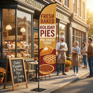 Fresh Baked Holiday Pies Pre-Order Today Feather Flag