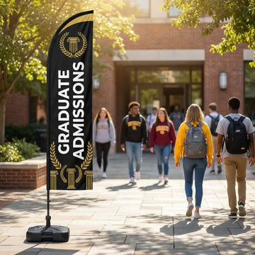 Graduate School Admissions & Recruiting Feather Flag