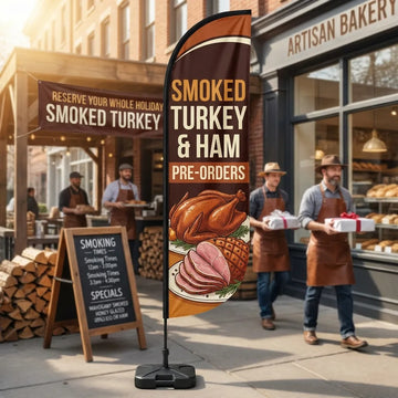 Holiday Smoked Turkey & Ham Pre-Orders Feather Flag