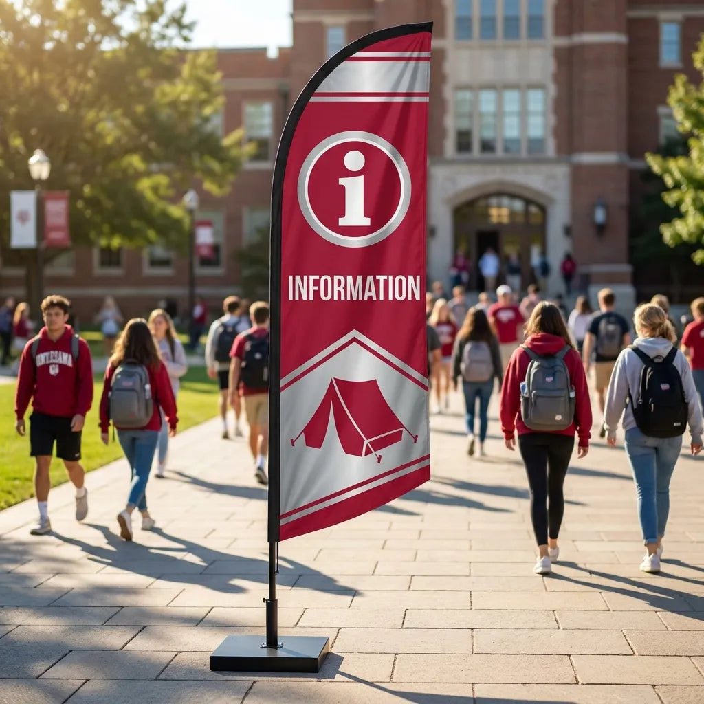 Information & Hospitality Tent Student Orientation Feather Flag