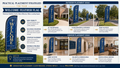 Church feather flag placement infographic