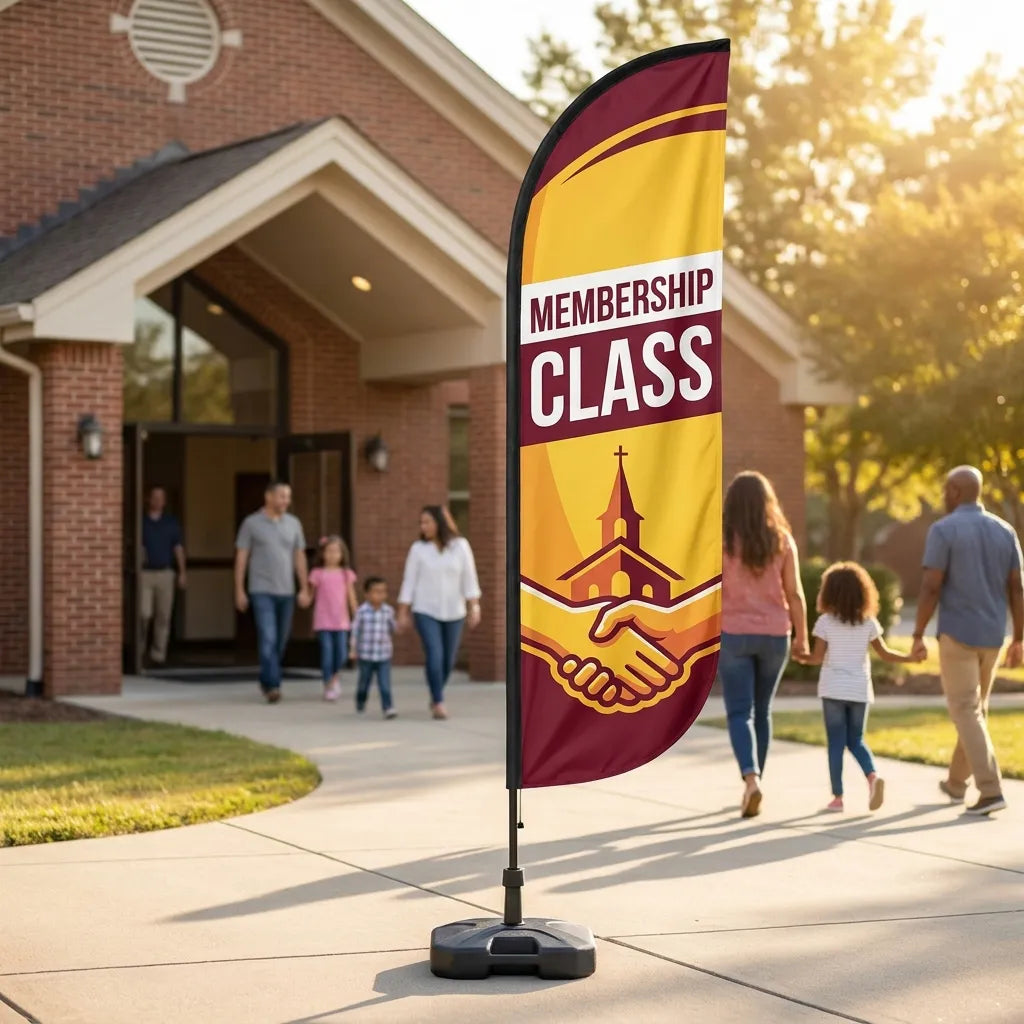 Membership Class Connection Church Feather Flag
