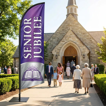 Senior Adult Ministry Jubilee Church Feather Flag