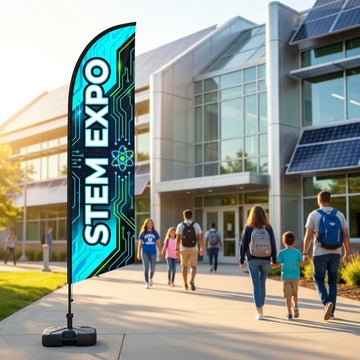 STEM & Technology Career Expo Location Feather Flag