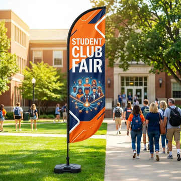 Student Club Fair Join A Student Group Feather Flag