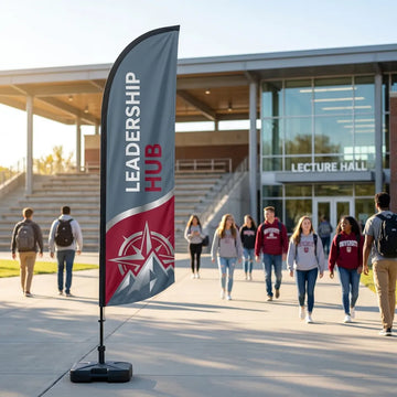 Student Leadership & Engagement Hub Feather Flag