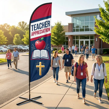 Teacher & Educator Appreciation Sunday Feather Flag