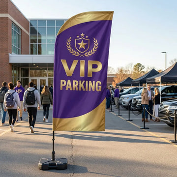 VIP Booster Club Parking Athletics Feather Flag